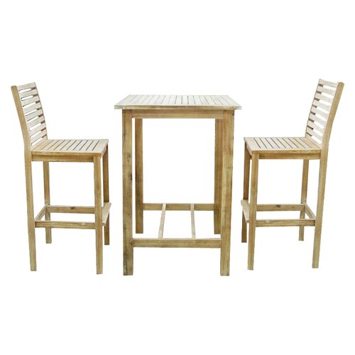 Vifah Renaissance 3 Piece Dining Set