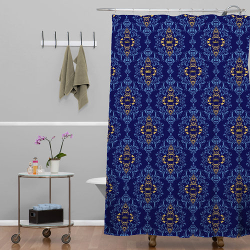 Belle13 Royal Damask Pattern Shower Curtain Wayfair