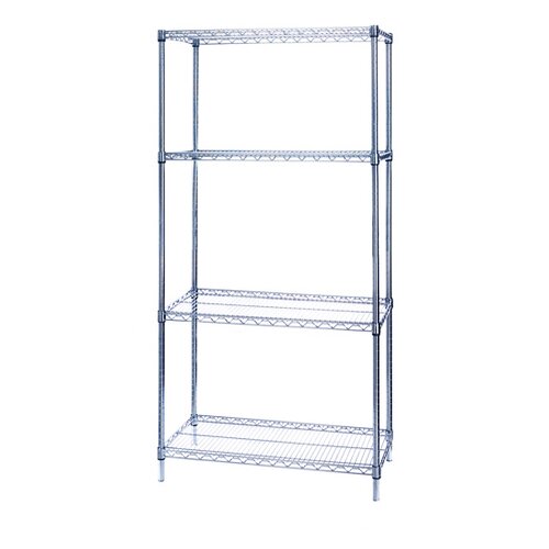 Seville Classics UltraZinc NSF Commercial Wire System 72 H 4 Shelf