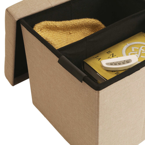 Seville Classics Tufted Foldable Storage Cube Ottoman & Reviews Wayfair