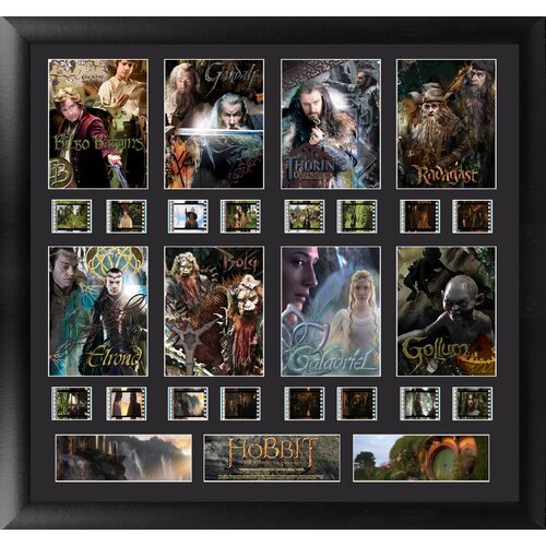 The Hobbit Character Montage FilmCell Presentation Framed Memorabilia