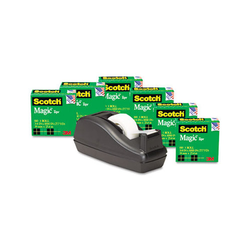 Scotch Desk Tape Dispenser Black