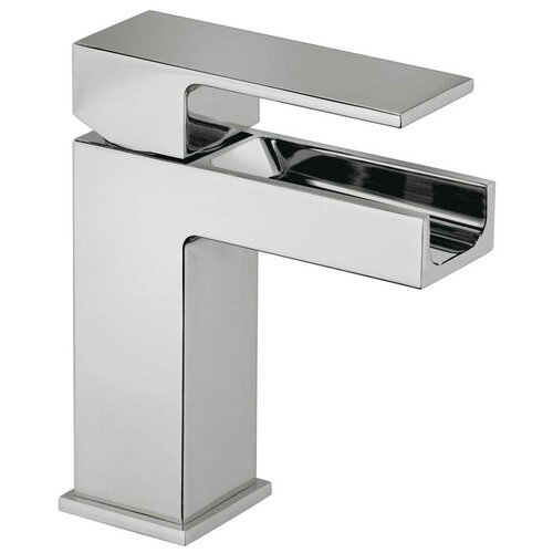 Jewel Faucets Single Handle Single Hole Lavatory Faucet with Waterfall