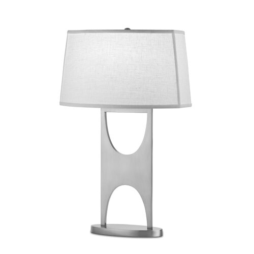 Remington Lamp Company Steel 26.5 H Table Lamp with Rectangular Shade