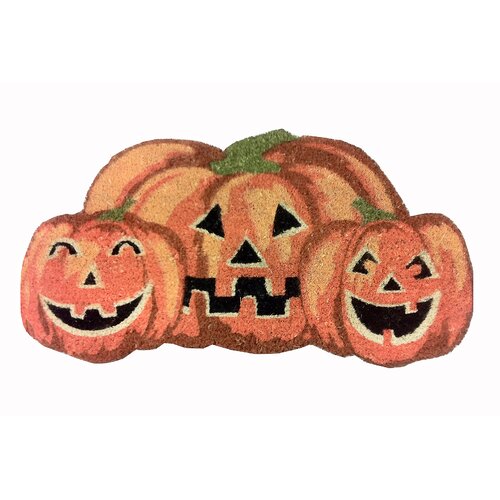 Pumpkin Shaped Coir Mat by Peking Handicraft