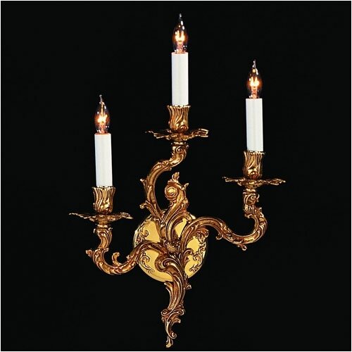 Crystorama Olde World 3 Light Candle Wall Sconce \u0026 Reviews  Wayfair