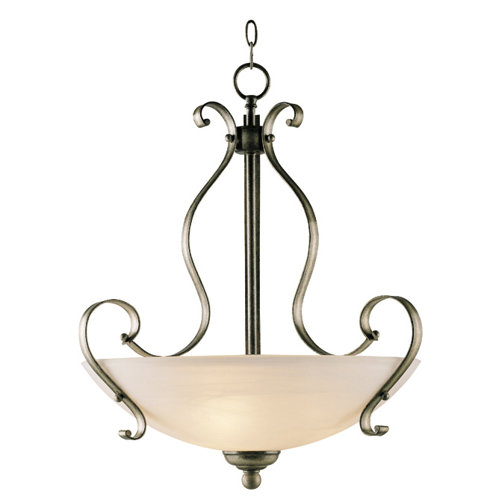 Brookfield 3 Light Inverted Pendant by Jeremiah