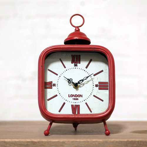 Attractive Fancy Metal Leather Table Clock Wayfair