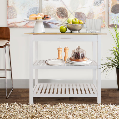 Beachcrest Home Lakeland Kitchen Cart & Reviews Wayfair