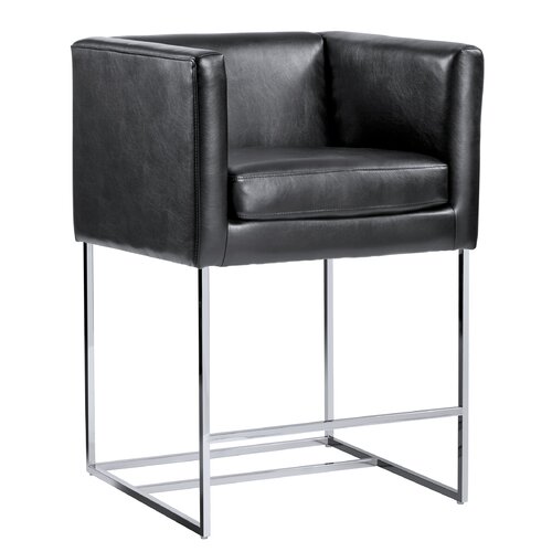 Sunpan Modern Club Agency 26 Bar Stool with Cushion