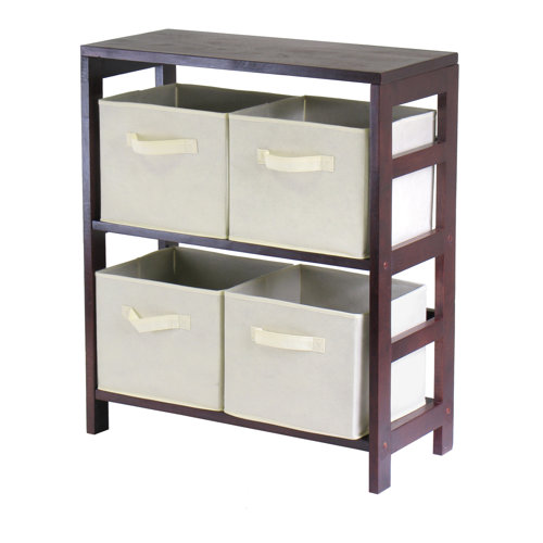 Winsome Capri 4 Drawers Low Storage Shelf & Reviews Wayfair