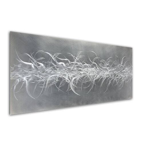 NY Artwork Metal Wall Art Electric Fields V2 Original Modern Metal