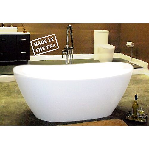 65 L x 34 W Pedestal Bathtub by Cambridge Plumbing