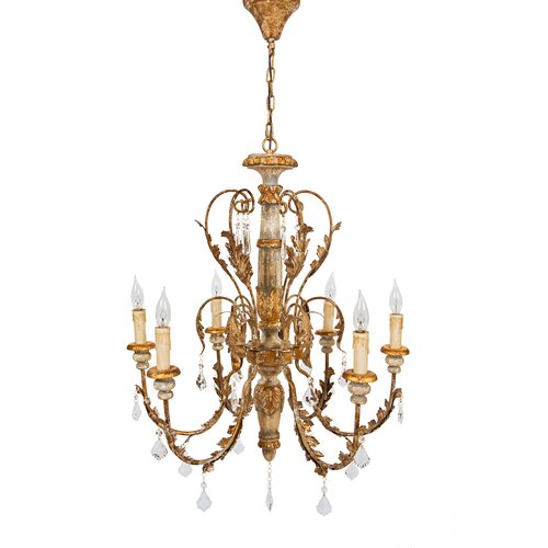 Vanderbilt 6 Light Candle Chandelier by Manor Luxe