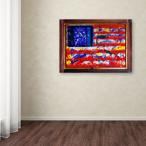 Trademark Fine Art American Paint by Roderick Stevens Painting Print