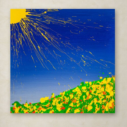 Trademark Fine Art Sunny Field by Roderick Stevens Painting Print on