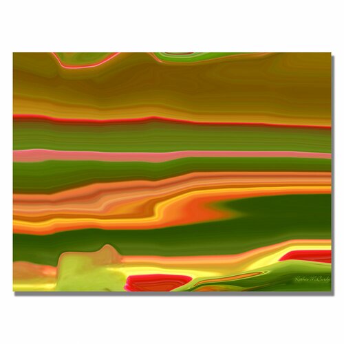 Trademark Fine Art Neon Cactus Liquid Stripes by Kathie McCurdy