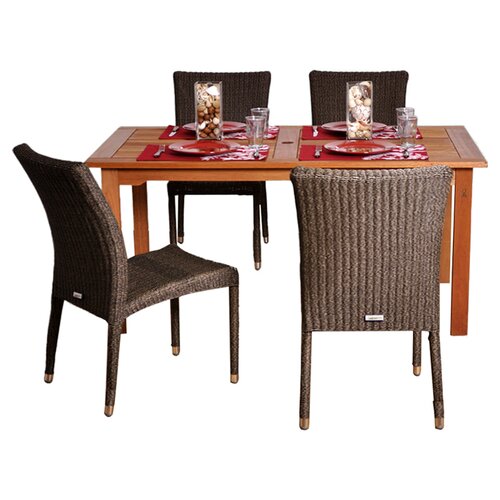 Atlantic 5 Piece Dining Set by International Home Miami