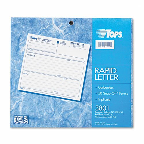 Rapid Letter Message Memos Form