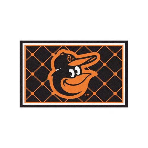 MLB Baltimore Orioles Cartoon Bird Area Rug by FANMATS