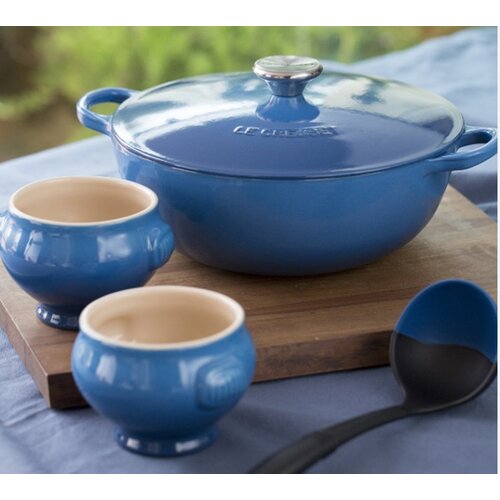 Le Creuset Stoneware 425 Qt Soup Pot Set With Lid And Reviews Wayfair