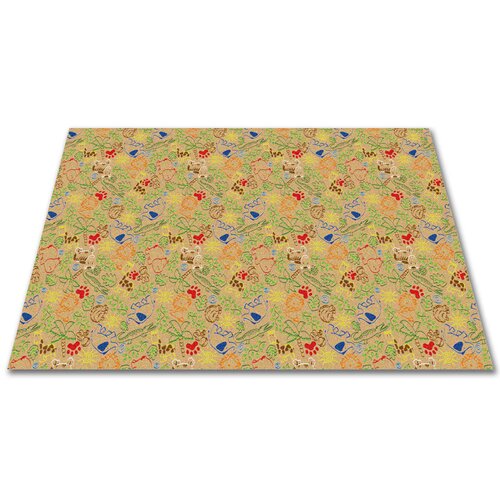 KidCarpet Animal Doodles Tan Area Rug