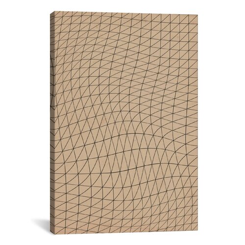 Modern Wavy Lines ll Graphic Art on Canvas by iCanvas