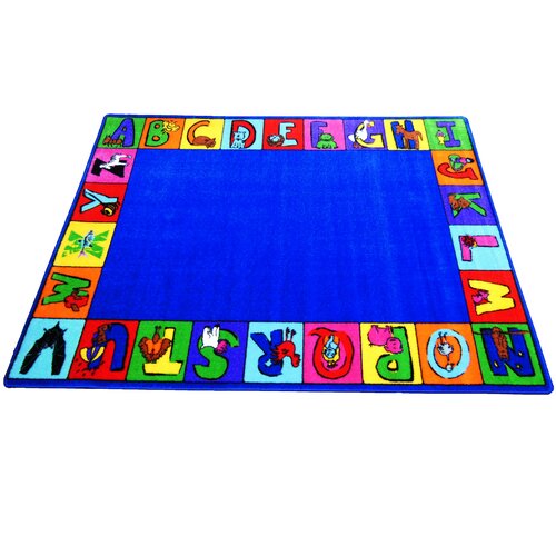 Kids World Carpets My ABC Squares Area Rug