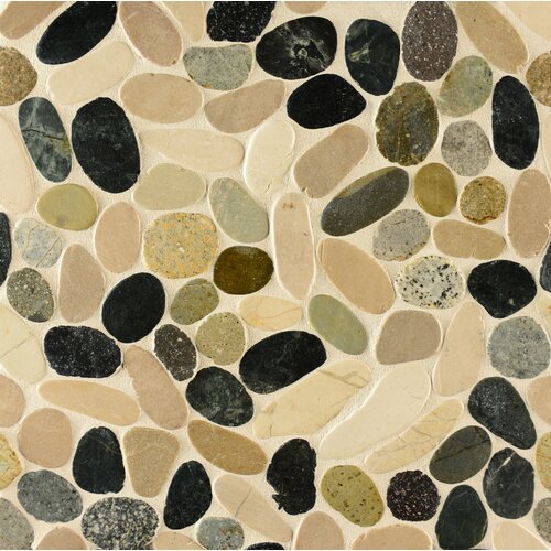 Hemisphere Random Sized Stone Pebble Tile In Malaga Bay Wayfair