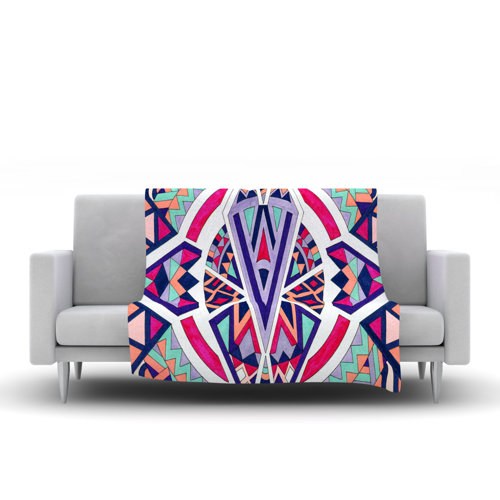 Abstract Journey by Pom Graphic Design Fleece Throw Blanket Wayfair