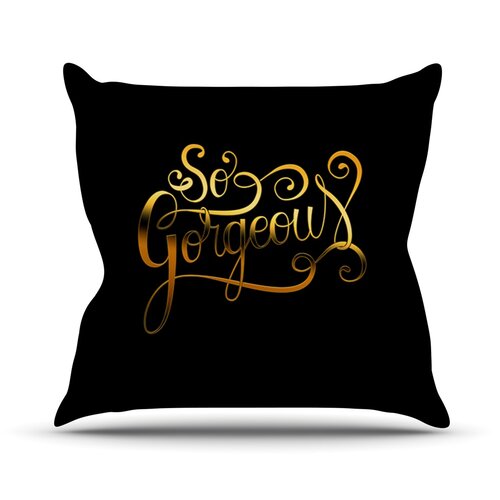 So Gorgeous by Roberlan Throw Pillow by KESS InHouse