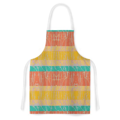 Desert Splatter by Nina May Orange Artistic Apron by KESS InHouse