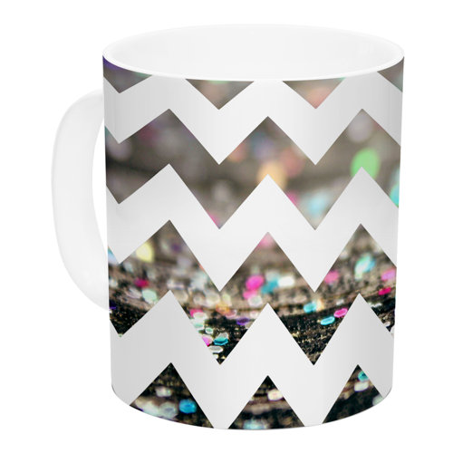 KESS InHouse After Party Chevron by Beth Engel 11 oz. Ceramic Coffee