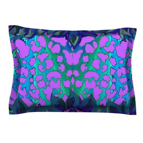 Cerruda Blue Orchid by Nina May Purple Woven Sham by KESS InHouse