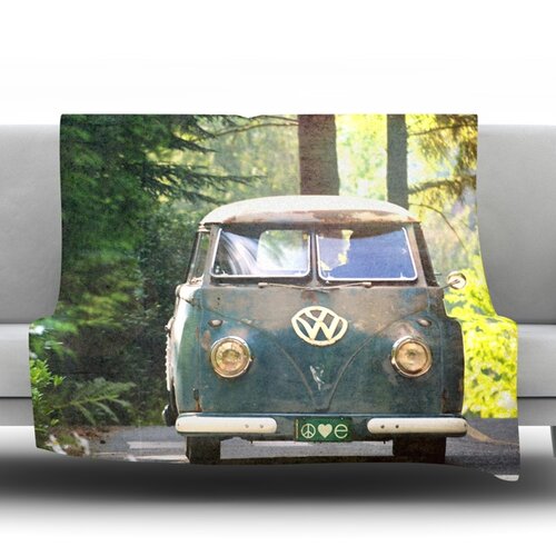 Peace Love Nature Fleece Throw Blanket by KESS InHouse