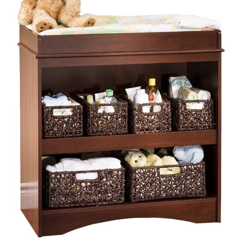 South Shore Peak a Boo Changing Table in Royal Cherry