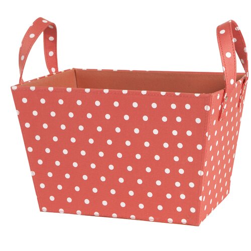 Coral Polka Dot Storage Basket by South Shore