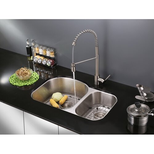 Ruvati Cascada Kitchen Faucet with Deck Plate