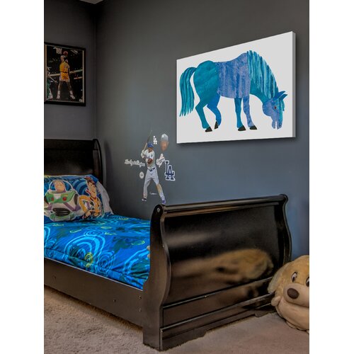 'Brown Bear Character Blue Horse' by Eric Carle Painting Print on ...