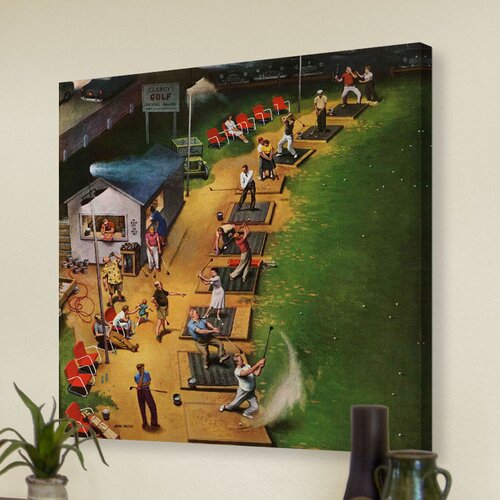 Golf Driving Range by John Falter Painting Print on Canvas by Marmont