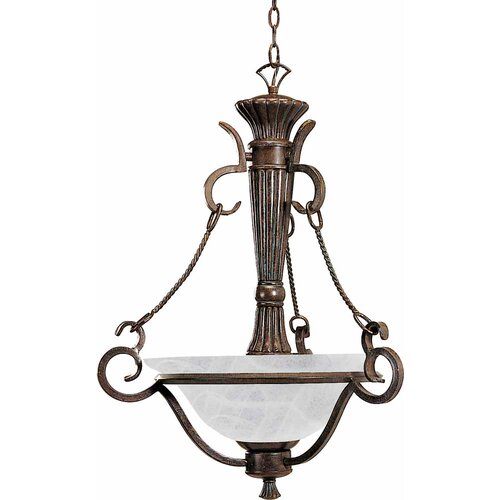 Worcester 3 Light Bowl Pendant by Volume Lighting