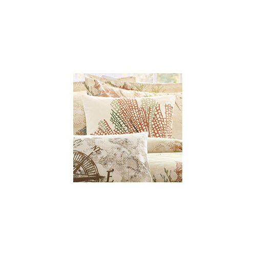 Harbor House Summer Beach Cotton Throw Pillow