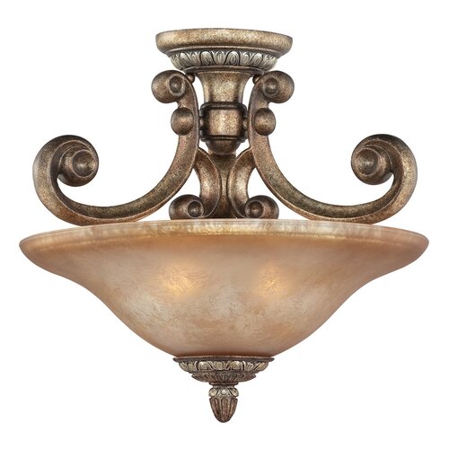 Dolan Designs Carlyle 2 Light Semi Flush Mount