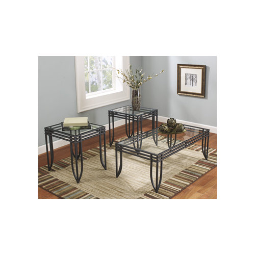 Signature Design by Ashley Morrison 3 Piece Coffee Table Set & Reviews