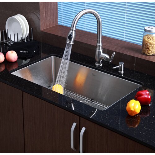 Kraus One Handle Single Hole Kitchen Faucet