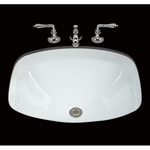 Loretta Double Glazed Bathroom Sink with Overflow by Bates & Bates