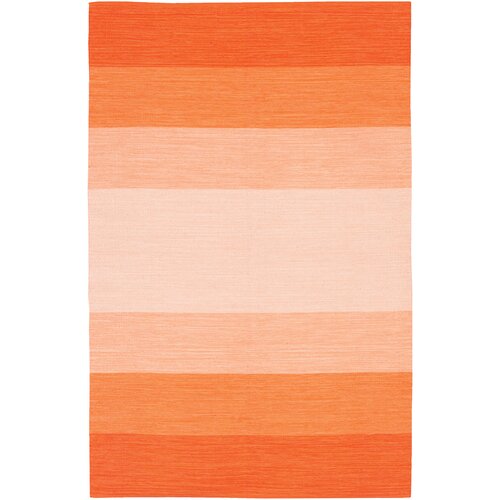 Chandra Rugs India Orange Striped Area Rug