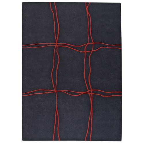 Hokku Designs Ticta Charcoal Area Rug