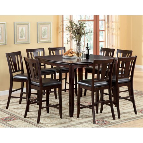 Hokku Designs Nappa 7 Piece Counter Height Dining Set