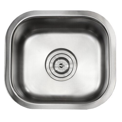 eModern Decor Ariel Pearl 13 L x 15 W Stainless Steel Undermount